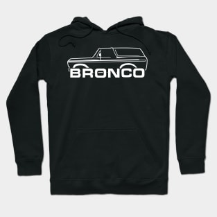 1978-1979 Ford Bronco White With New Logo Hoodie